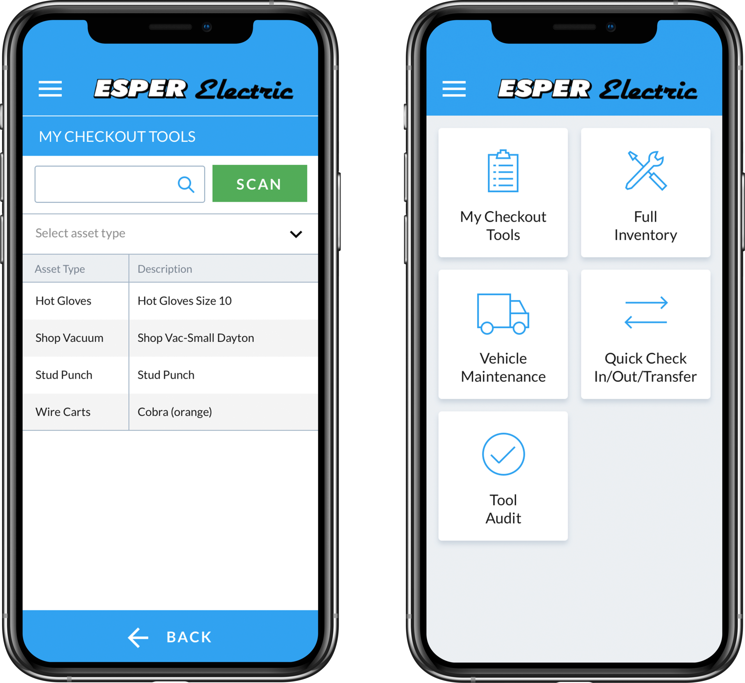 Esper Electric custom website design